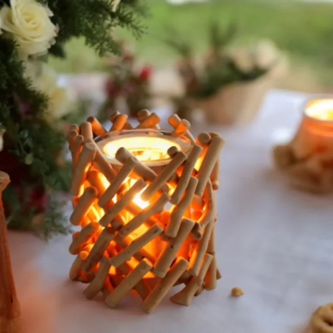 Lampe Diffuseur d'Arôme Brûle Parfum Calorya n°7 – en Bois Flotté