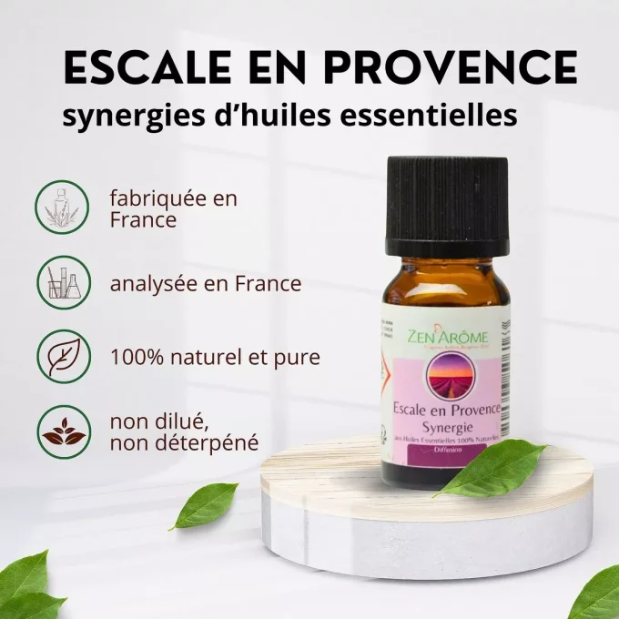 Huile Essentielle Synergie Escale en Provence
