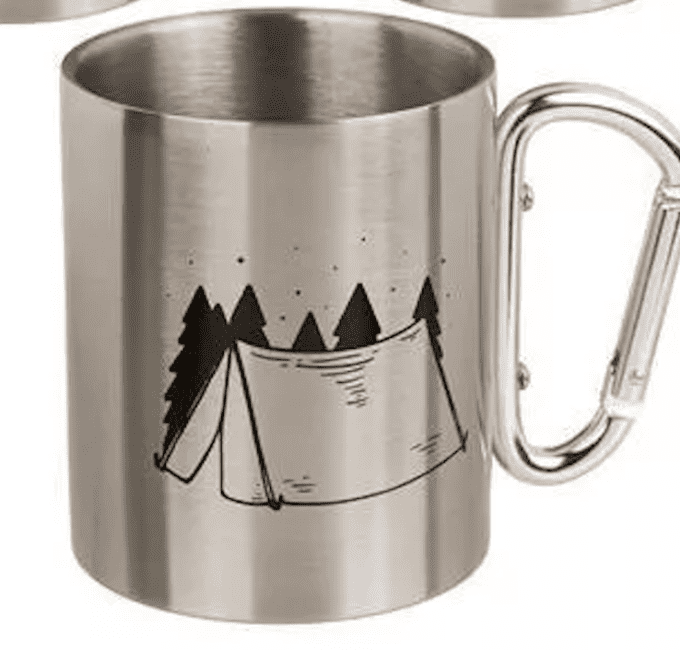 Tasse inox mousqueton