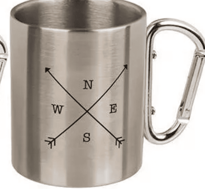Tasse inox mousqueton